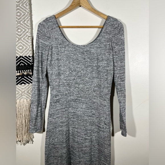 Alice and Olivia marled gray asymmetric hem dress - Picture 3 of 8